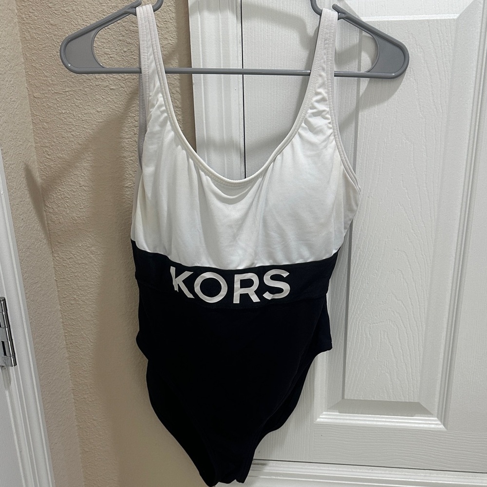 Michael Kors Kids Monochrome One Piece Swimsuit